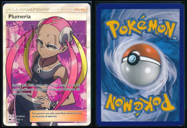 Carta Pokémon Plumeria - Ombre infuocate 145/147 Full Art