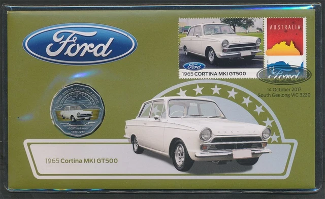 Australia: 2017 50c 1965 Cortina MKI GT500 Coloured Coin PNC, Getting Scarce