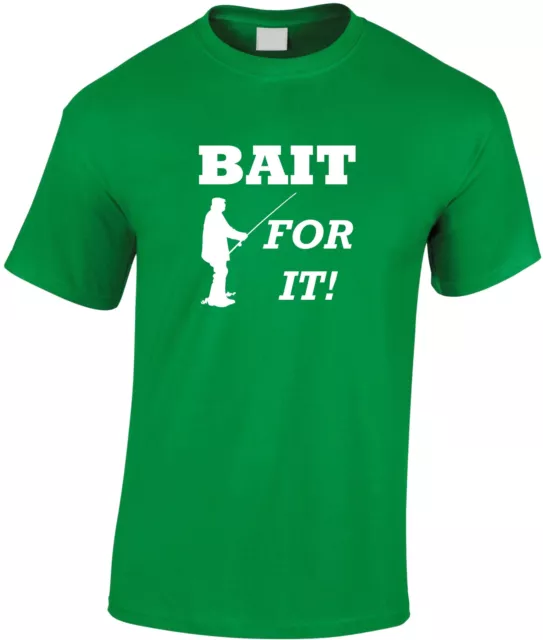 T-shirt pesca bambini Bait For It maglietta bambino divertente giovane pescatore regalo di Natale 4