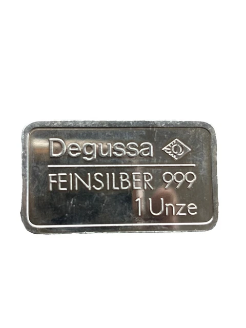Degussa 999シルバー 歯型 1オンス Silver Bar 1 oz Fine Silver 999 Degussa Golf 1 oz Silver | eBay