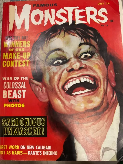 Famous Monsters of Filmland #18, 1962, Warren Magazine, Very Good. NICE