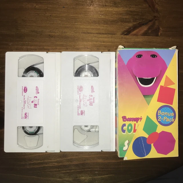 BARNEY BARNEYS Colors Shapes (VHS, 1997, 2Tape Set) EUR 11,30
