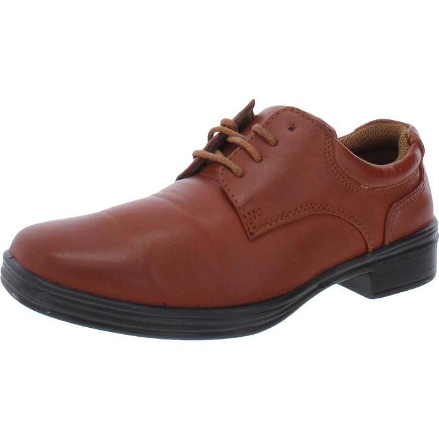 Stafford Boys Landon Faux Leather Lace Up Formal Oxfords Shoes BHFO 9608