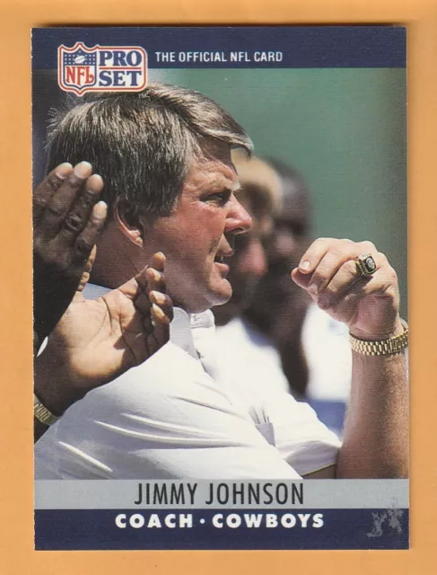 JIMMY JOHNSON DALLAS Cowboys 1990 Pro Set #85 HOF Miami Hurricanes 12M ...