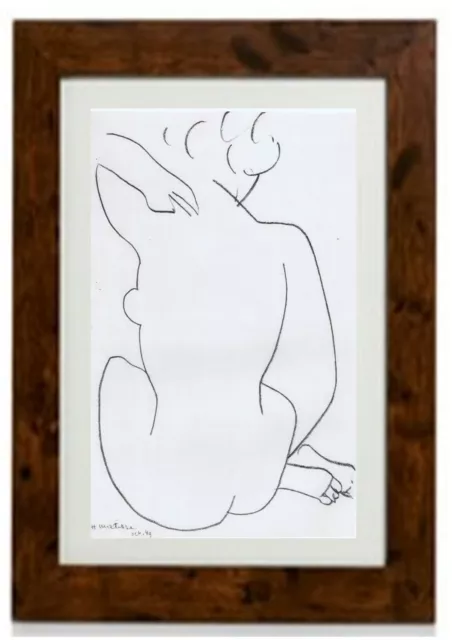 Heliogravure Nude 3 Framed Print by Henri Matisse