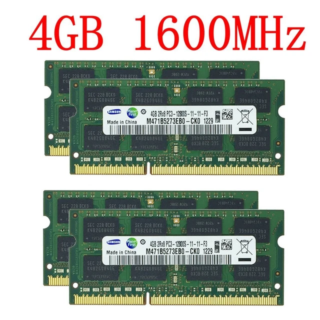POUR SAMSUNG 16GB 4 x 4GB 1GB PC3 12800S DDR3 1600 204Pin SODIMM Laptop RAM FR EUR 30 71 PicClick FR
