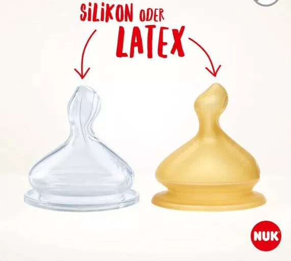 NUK First Choice Trinksauger 6 Stück Silikon / Latex Milchnahrung Größe wählbar