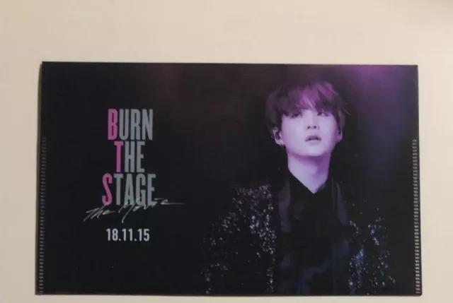 BTS BURN THE STAGE SUGA Movie Ticket Folder card folder 2018