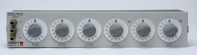 GR General Radio 1433W 6-Decade Resistor 11,111.10 ohms total 0.01% accy, 1433-W