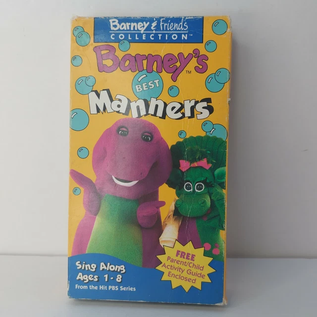 BARNEY AND FRIENDS Collection Barney's Best Manners VHS Tape 9.41