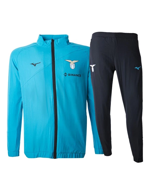 TUTA CALCIO WOVEN Travel Mizuno 22 23 Lazio Azzurra Ocean