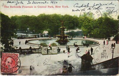 Wilkerson Photo Manhattan Nyc Central Park Bethesda Fontaine Cppr Postale 