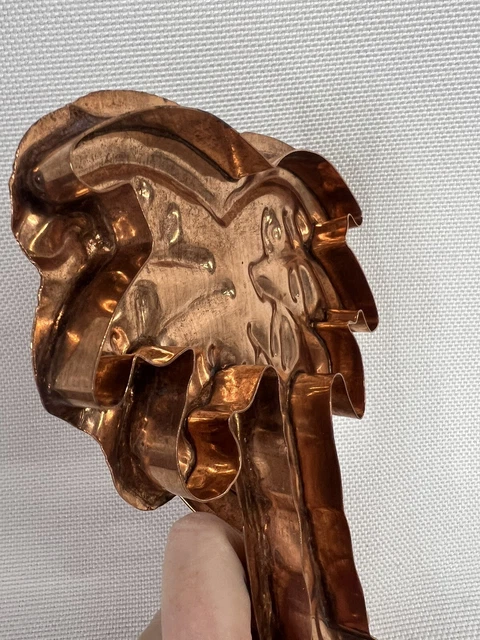 Palm Tree Cookie Cutter Solid Copper handle 7 inch Hawaii Florida Heavy Duty 3