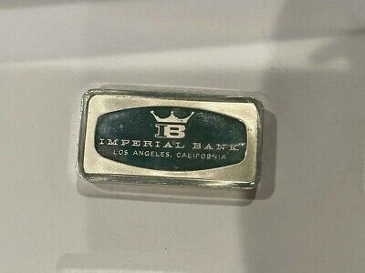 The Franklin Mint Imperial Bank Sterling Silver Bar