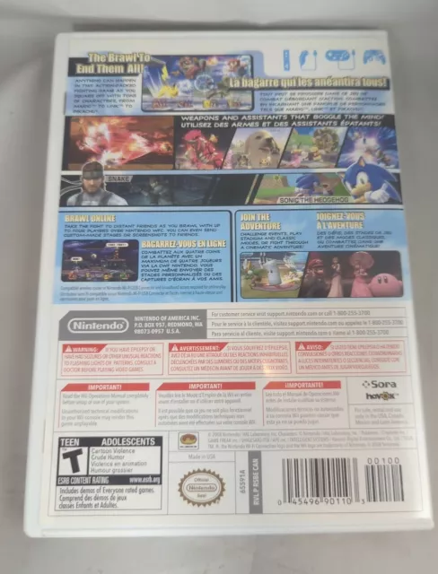 Super Smash Bros. Brawl (Nintendo Wii, 2008) Complete Very good/Near Mint 2