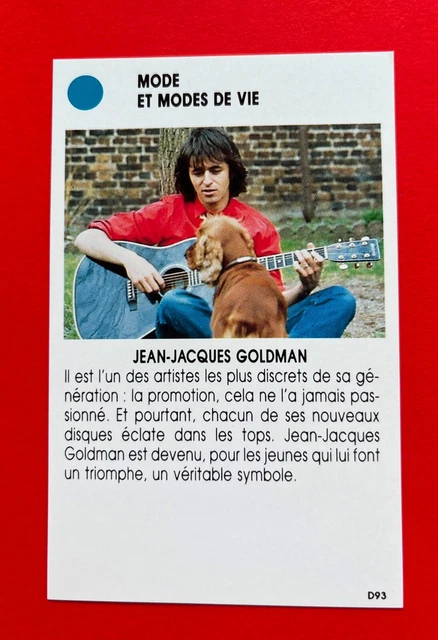 Eddy Mitchell – Rare Collection De Cartes Vintage Années 80 – Jeu Quizz