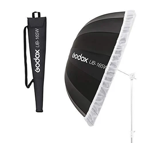 UB-165W 65in 165cm Parabolic Inner White Reflec Umbrella Studio Light Umbrell...