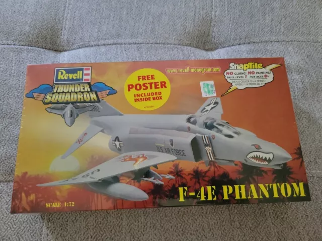 SEALED 1999 Revell 1/72 F-4E Phantom SnapTite Monogram Model Kit