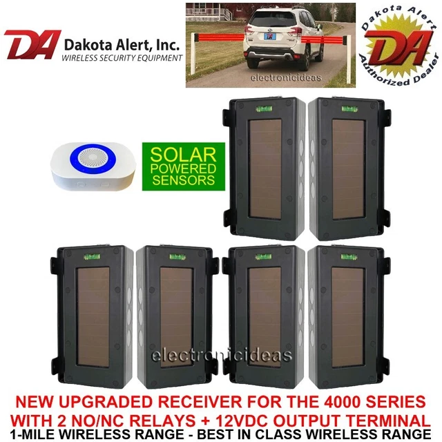 Dakota Alert Sba-4K Plus-Wireless Receiver + 3 Sets Solar Wireless Transmitters