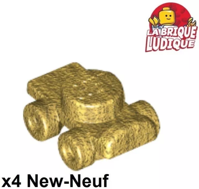 Lego 4x Minifig Footgear Roller Skate patin à roulette or doré/pearl gold 11253