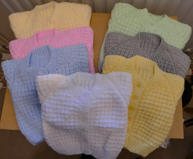 Hand Knitted Baby Cardigans