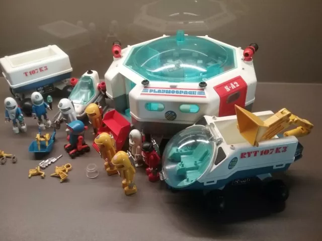 Gros LOT Station spatiale Playmobil 3536,3589,3318,3509,3559Playmo Space vintage