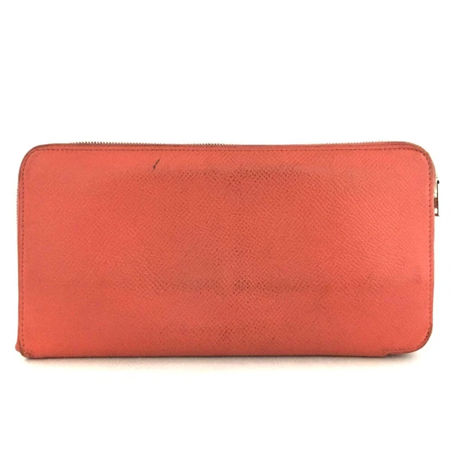 HERMES Silk In Azap Togo Leather Zip Around Long Wallet  /3S0751