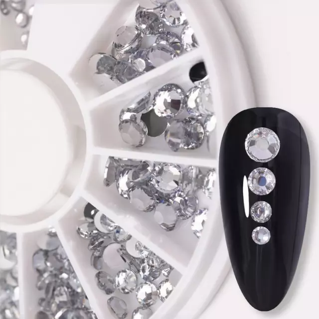 3D Nail Gem Acrylic Decor Mix Jewelry Nail Rhinestone Crystal Glass  Manicure