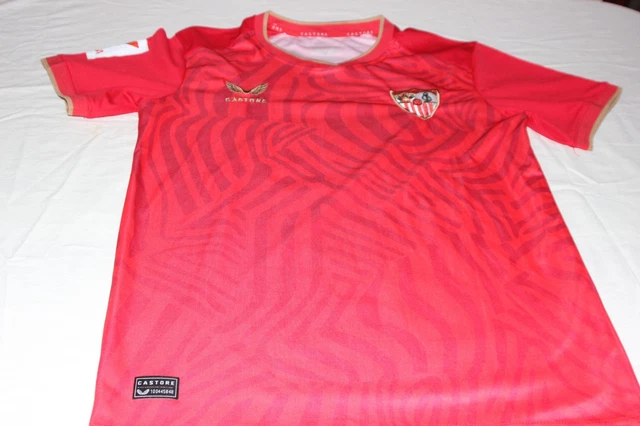 Maillot Matchworn Sevilla FC Joma 2007-08 ( Home) Lfp 14 Escudé Julien Taille L
