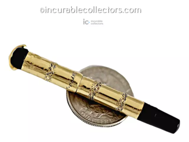 Rare Vintage Montblanc Double Zero 18 K Gold R Eyedropper Fountain Pen 1920