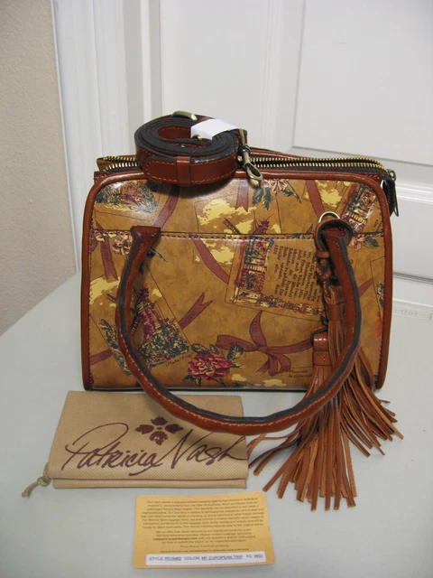 Patricia Nash Paris Satchel/Cross/Body     My European Trip     Nwt