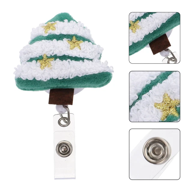 2 Pcs Filzstoff Einfach Zu Schnallen Arbeit Weihnachtsabzeichen-Clips