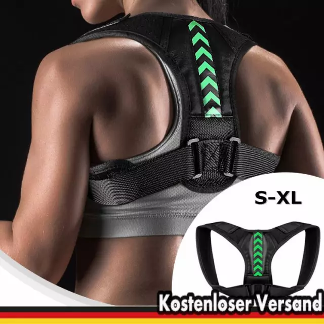 Rückenhalter Geradehalter Sport Rückenbandage Haltungskorrektur Stabilisator SXL