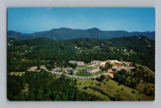 Postcard NC Asheville North Carolina Asheville Biltmore College Aerial View P29