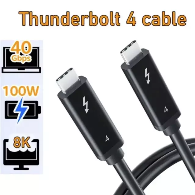 USB-C Kabel 40 Gbit/s 100W 5A⚡Typ-C Datenkabel Video für Macbook Thunderbolt 4