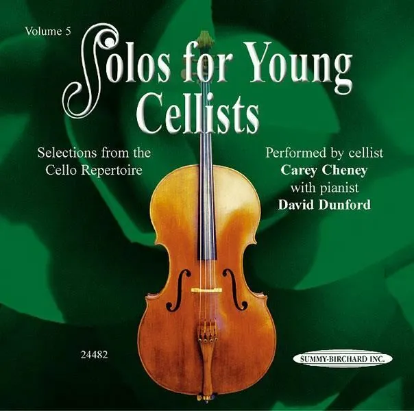 Suzuki Solos Young Cellists 5 (acc CD) Cello, Piano   Cheney, Carey