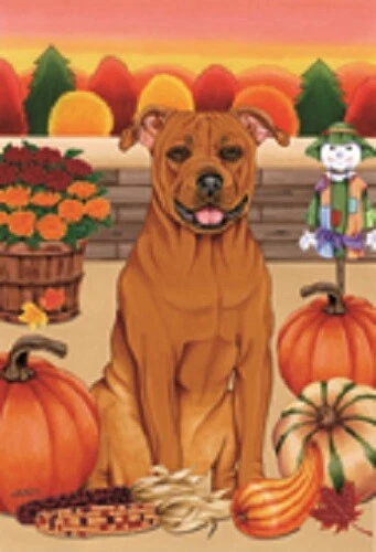 Autumn (TP) Garden Flag - Pit Bull Terrier 67096