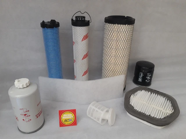 Kit De Filtres Pour Mini-pelle Takeuchi TB15 Avec Moteur Yanmar - Filtre à Air, Filtre à Carburant, Filtre Hydraulique