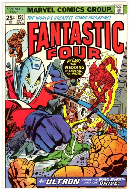 Fantastic Four (1961) #150 VF- Marriage of Quicksilver and Crystal