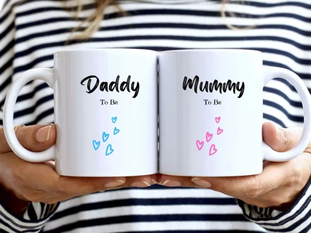 Mummy And Daddy To Be  Mugs New Parents Gift Baby Shower Fathers Day Mothers Day