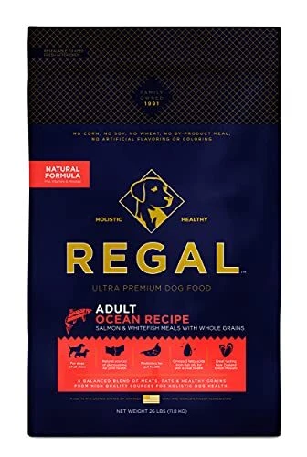 Regal Pet Foods Adult Ocean Recipe Salmon All Natural Slow Cooked Whole Grain...