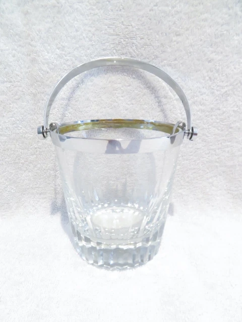 Superbe Seau à Glaçons En Cristal Baccarat Modèle Nancy, Parfait Pour Vos Soirées Whisky