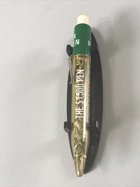 VTG C&D Ballpoint Pen $1500 Genuine Shredded $$ Farmers National Bank Aurelia IA