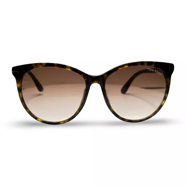 Tom Ford Designer Sunglasses Dark Havana Brown Tortoise Shell Round Maxim TF787