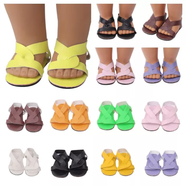 Multicolor Miniature Shoes Dollhouse Accessories Beach Slippers