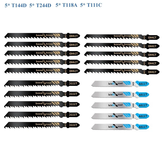 20 UD. Hoja de sierra de carpintería curva T144D/T244D/T118A/T111C estufa de carbón