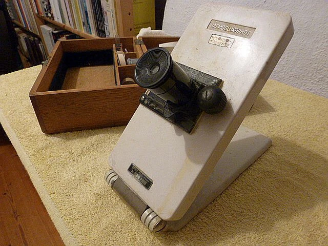 Altes Medizin Messgerät KOLORIMETER Harnzucker, Blutzucker Haemoglobin 3