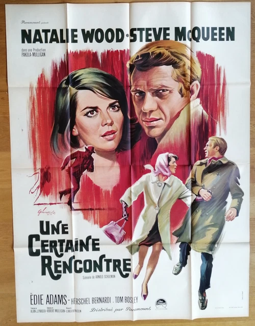 CERTAINE RENCONTRE natalie wood steve Mcqueen affiche cinema originale 160x120