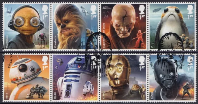 GB 2017 Star Wars Aliens and Droids set  SG 4007 - 4014   fine used