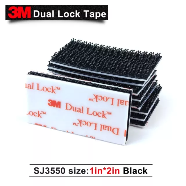 Autocollants noir en velcro Dual Lock™ de la marque 3M™, série SJ3550 pour GOPRO